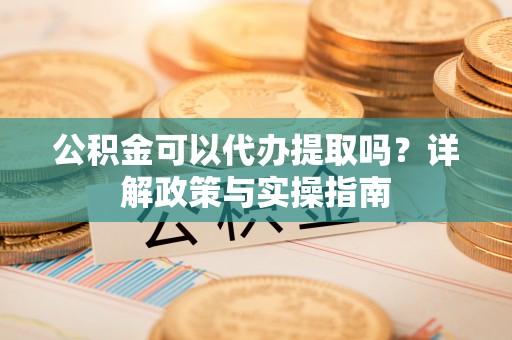 崖州公积金可以代办提取吗？详解政策与实操指南