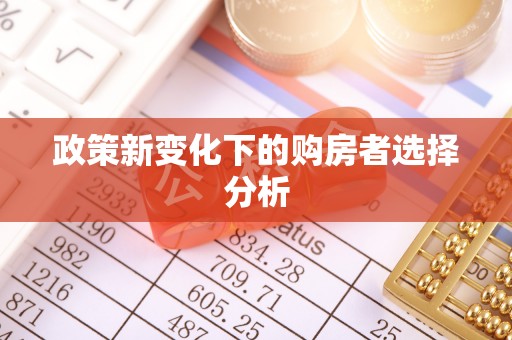 崖州政策新变化下的购房者选择分析