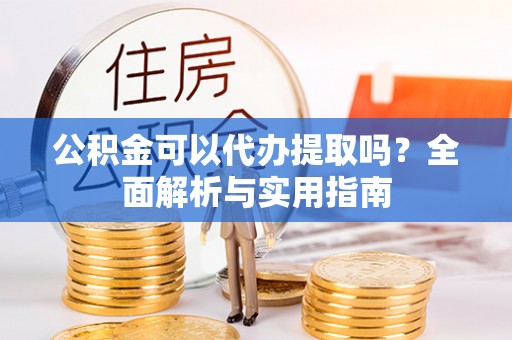 崖州公积金可以代办提取吗？全面解析与实用指南