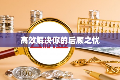 崖州高效解决你的后顾之忧