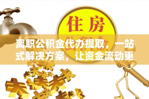 崖州离职公积金代办提取，一站式解决方案，让资金流动更便捷