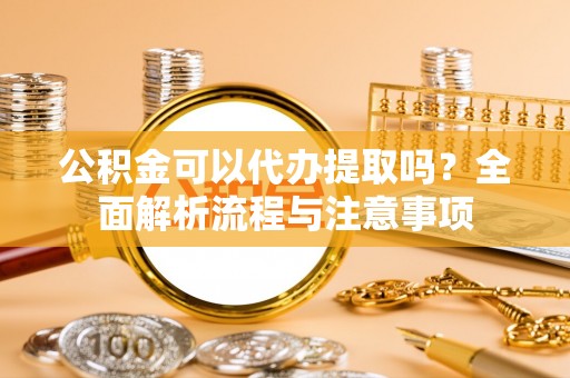 崖州公积金可以代办提取吗？全面解析流程与注意事项
