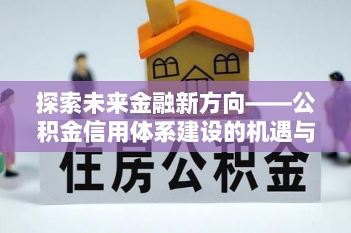 崖州探索未来金融新方向——公积金信用体系建设的机遇与挑战