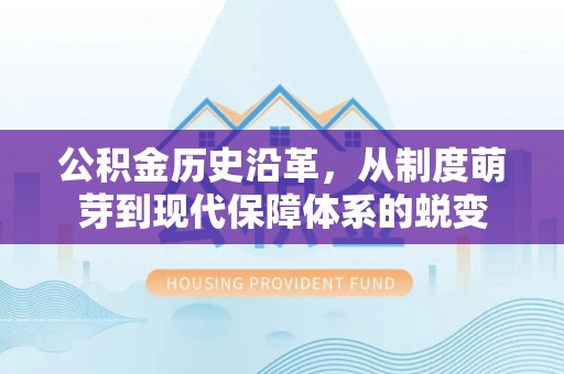 崖州公积金历史沿革，从制度萌芽到现代保障体系的蜕变