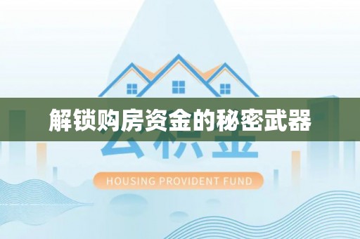 崖州解锁购房资金的秘密武器
