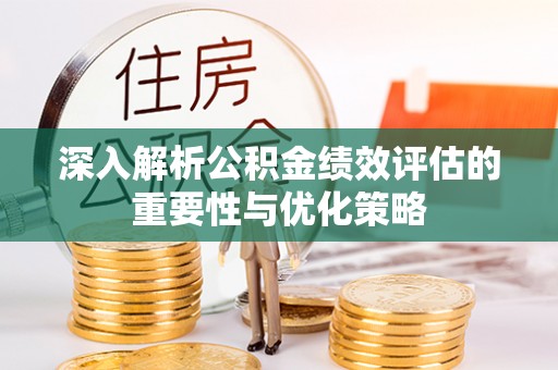 崖州深入解析公积金绩效评估的重要性与优化策略