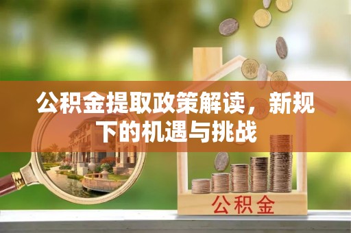 崖州公积金提取政策解读，新规下的机遇与挑战
